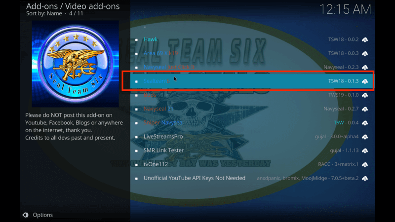 Best Movies Kodi SealTeam6